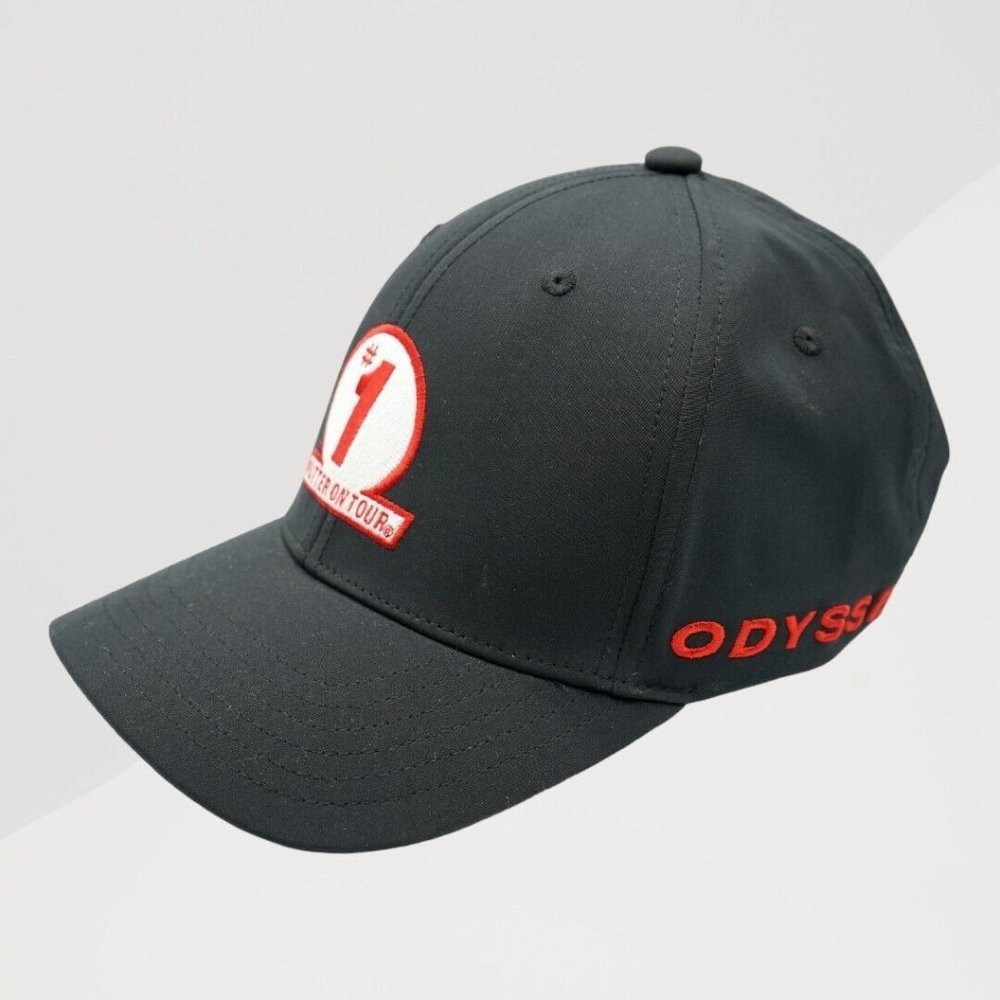 NWT Callaway Odyssey Golf 2023 #1 Putter in Golf Adjustable Hat/Cap - Black